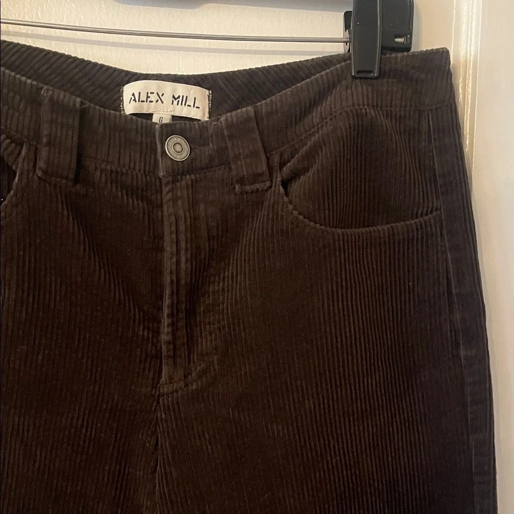 Alex Mill Darci Brown Corduroy Chino Ankle Pants Trousers - Picture 9 of 16